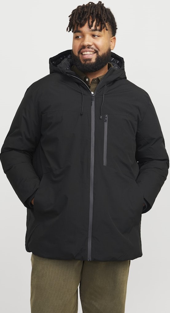 veste-jack-and-jones-883hzd-1.jpg Jack & Jones PAYNE Windproof Parka Black – Image 1