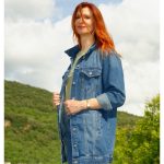 Veste Longue Oversize en Jeans