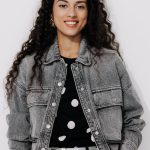 Veste en jean oversize Femme Jean noir