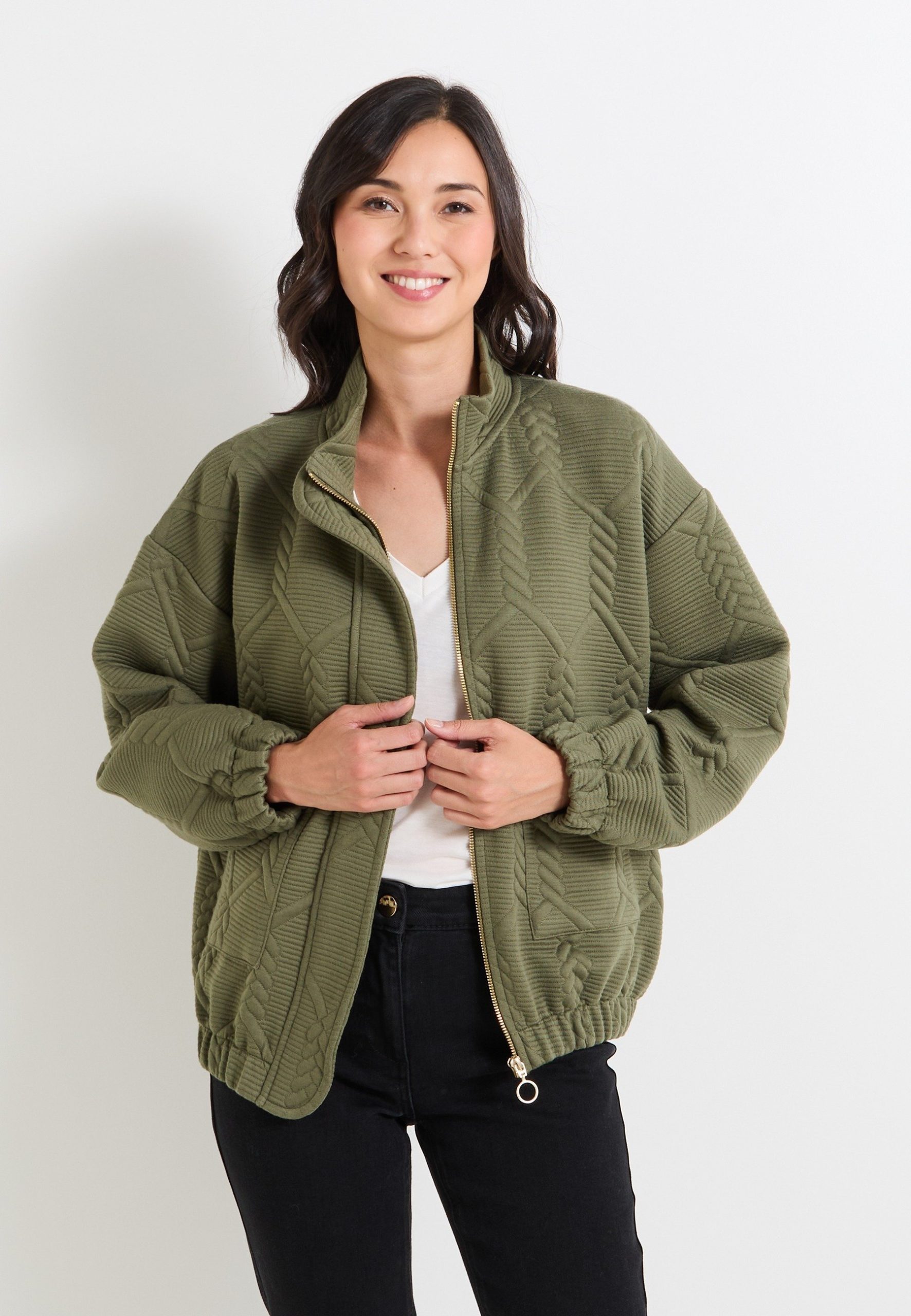 veste-kaki-943rbb-1.jpg Grain de Malice Veste mi saison kaki ZALANDO.FR – Image 1