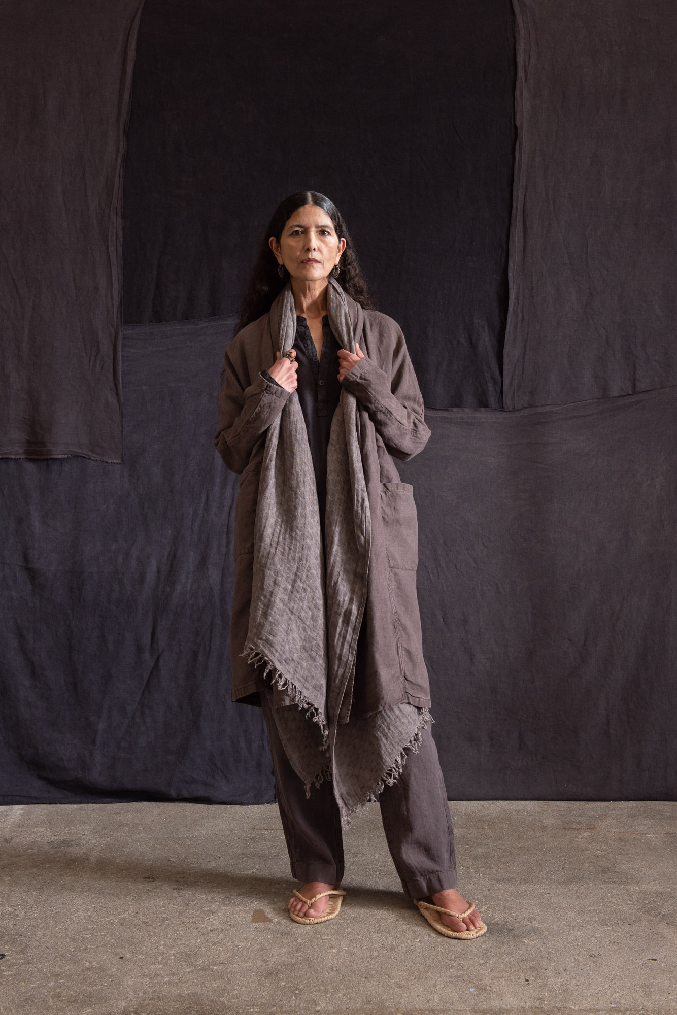 veste-kimono-femme-457wdc-1.jpg Longue veste kimono Femme Bleu de Cocagne – Image 1