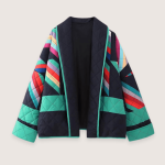Veste kimono matelassée | Géométrique Coloré année 80 – UNKIMONO®