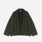 Veste kimono TEXTO kaki matelassée Eram Femme | ERAM