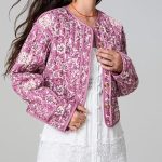 Veste matelassée rose