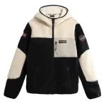 Veste Polaire Napapijri Yupik Full Zip Hood Black / Beige