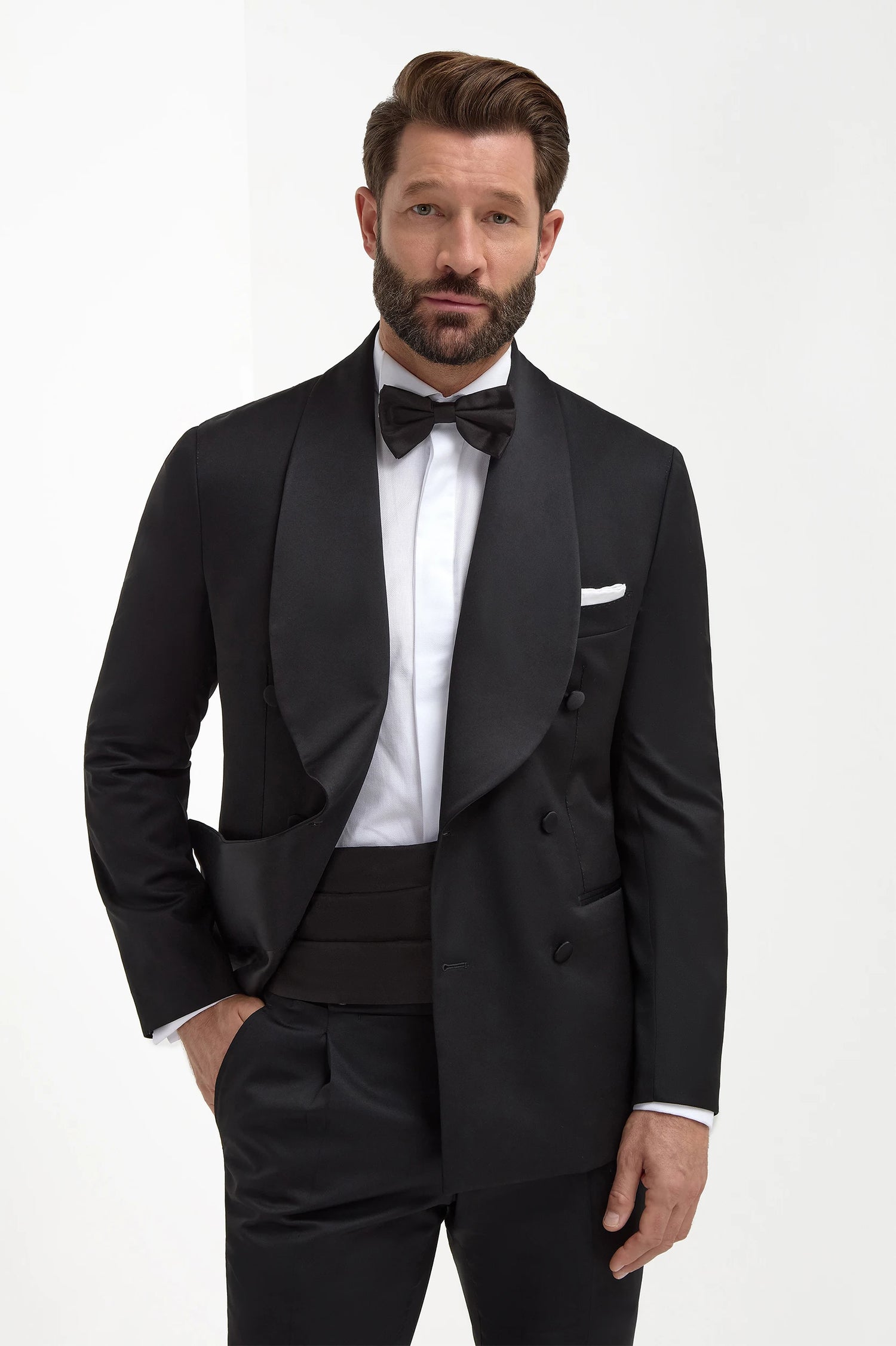 veste-noir-426gyf-1.jpg Veste de smoking croisée noire Made in Italy – Image 1