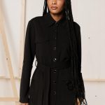 Veste mi longue unie