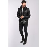 Veste en cuir Anderson de Daytona homme noir