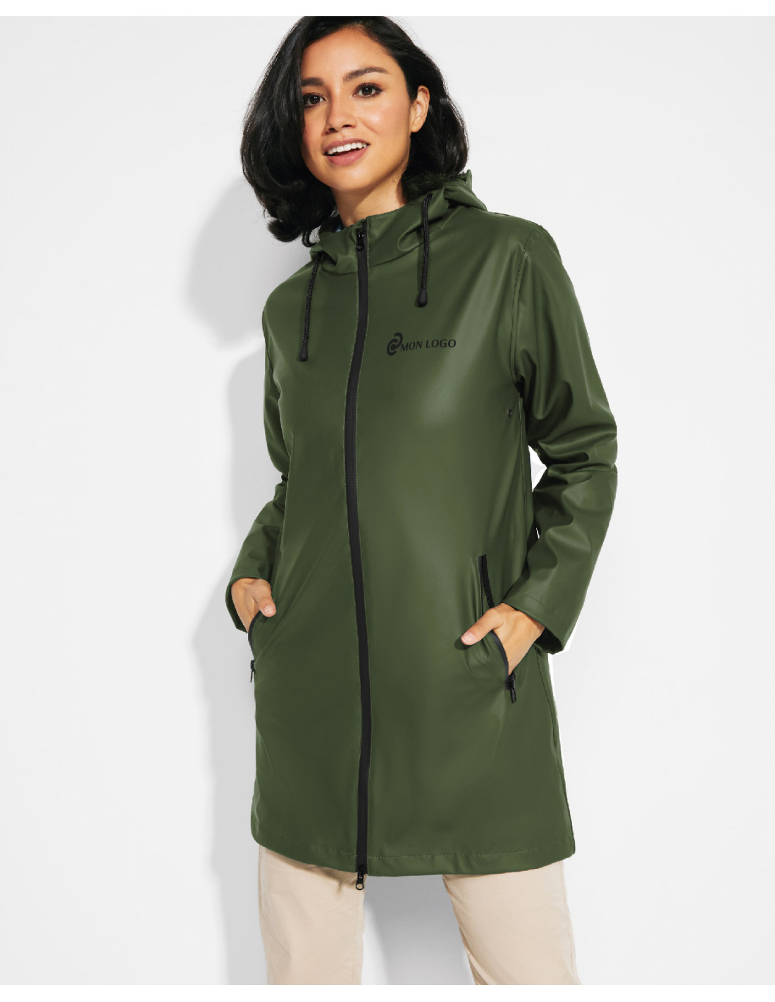 veste-pluie-femme-460uls-1.jpg Veste imperméable femme en polyester à personnaliser | SIP – Image 1
