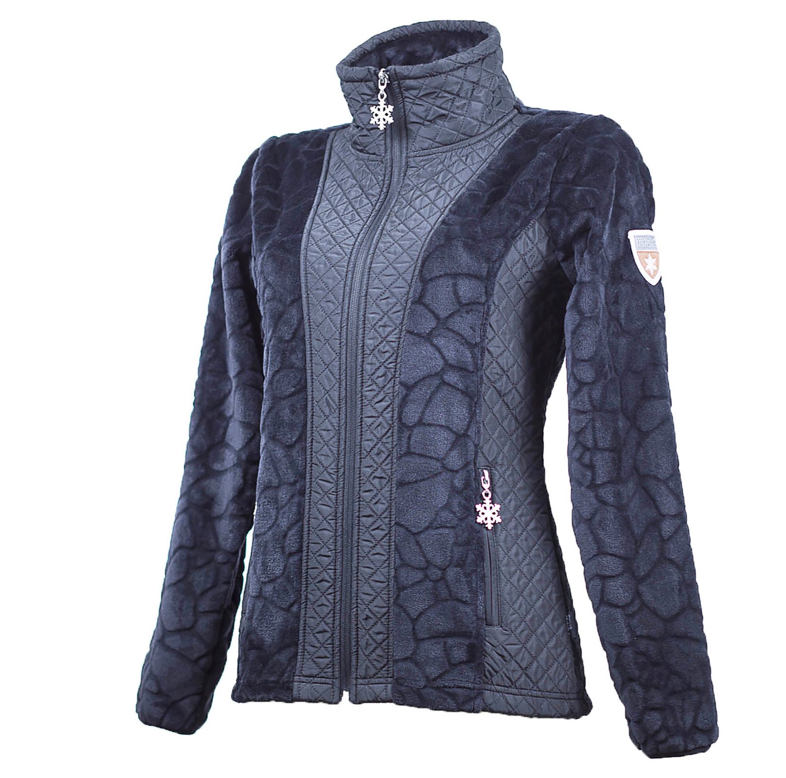 veste-polaire-femme-chic-290tha-1.jpg Veste Polaire Femme noir Vienne| Angele Sportswear – Image 1