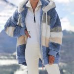 Manteau Femme Hiver Grande Taille Veste Polaire Femme avec Capuche Blouson Zippé Manches Longues Hooded Coat Épais Décontractée Mode Doux Lâche ...