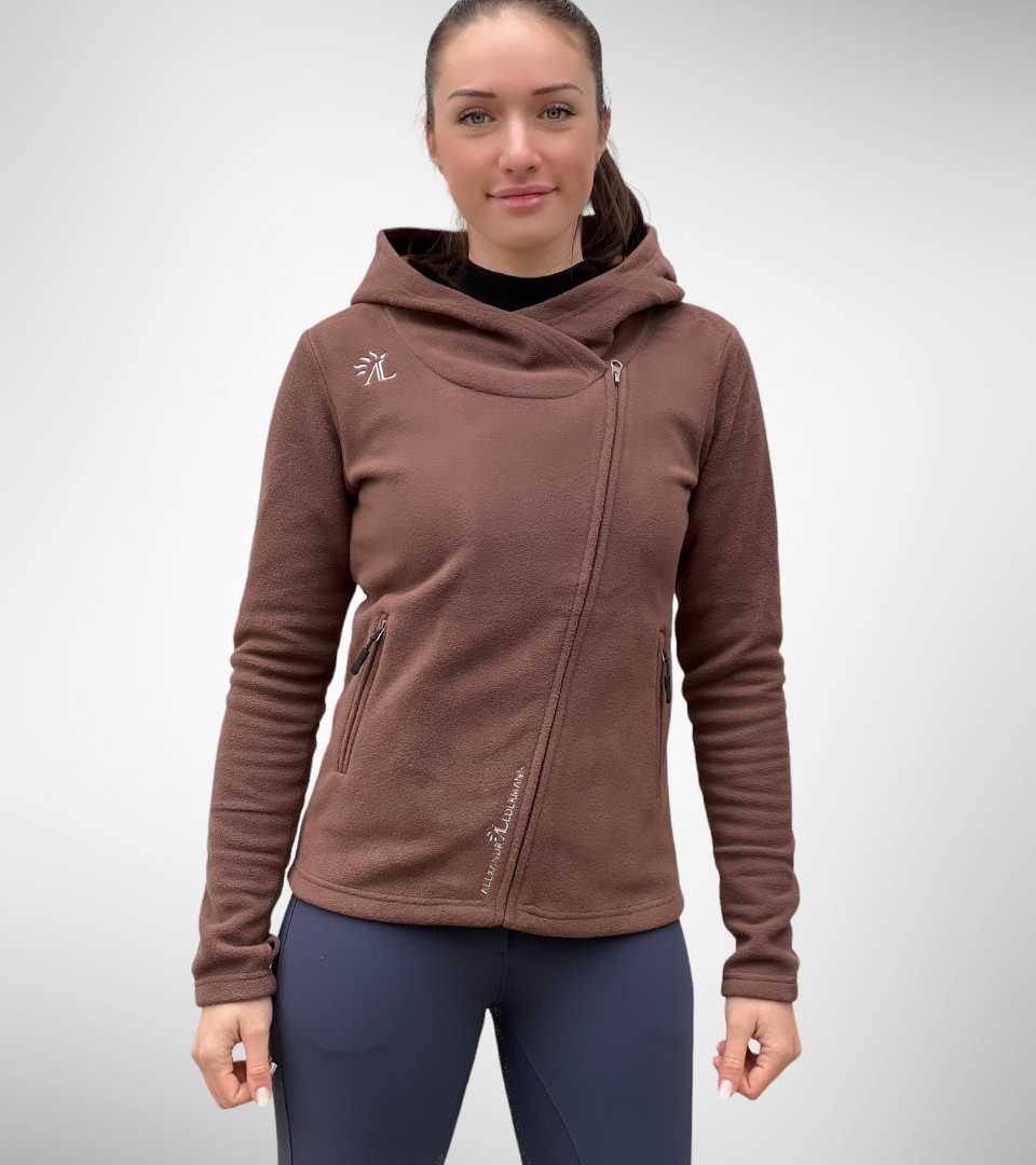 veste-polaire-femme-chic-926rme-1.jpg Veste Polaire Femme Smooth Marron Choco – Image 1