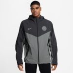 Veste survêtement PSG Tech Woven noir gris sur Foot.fr