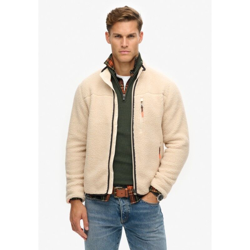 veste-sherpa-homme-149tgr-1.jpg Superdry Outdoor Sherpa Fleece jacket Polaire homme | Hardloop – Image 1
