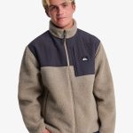 Shallow Water Veste Sherpa à fermeture éclair vert Beige Homme | Quiksilver