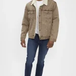 Veste Trucker sherpa marron homme Levi's | Destock Jeans