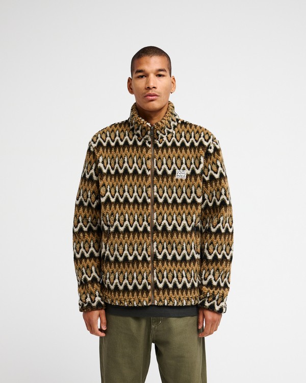 veste-sherpa-homme-563ycm-1.jpg Winston Veste Sherpa Orange Homme L – Image 1