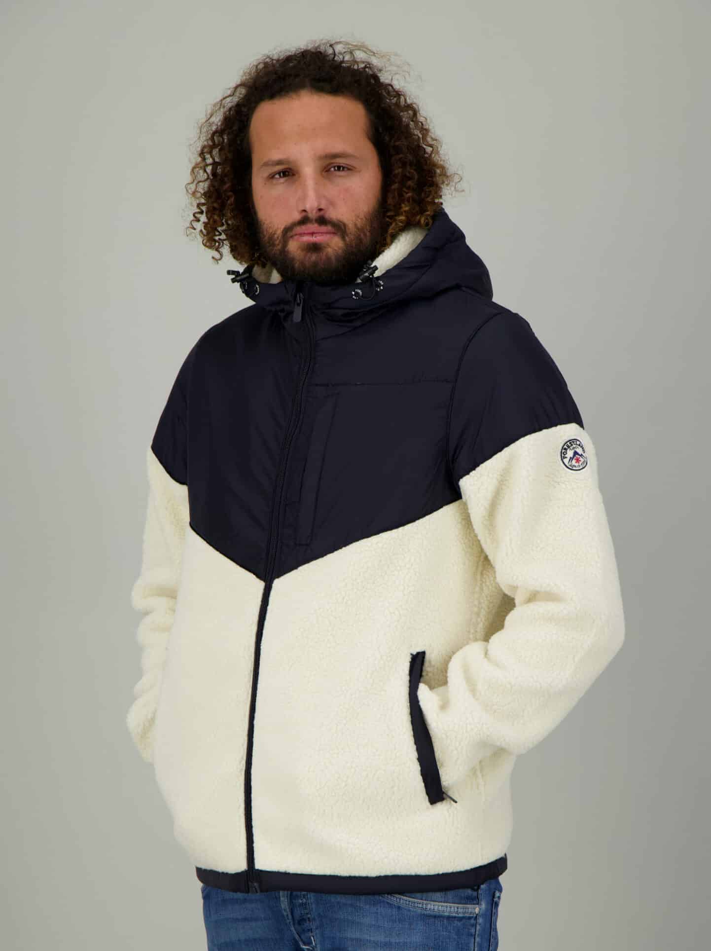 veste-sherpa-homme-679ntt-1.jpg Veste sherpa homme avec capuche GALIBIER | Forestland – Image 1