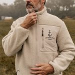 Veste Sherpa homme Ancre Héritage Personnalisable