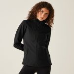 Veste Softshell 3 couches Femme REGATTA PROFESSIONNEL imprimable avec capuche VENTURER | Noir