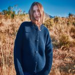 ESTELLE Veste Teddy en coton bio Bleu marine L'Envers