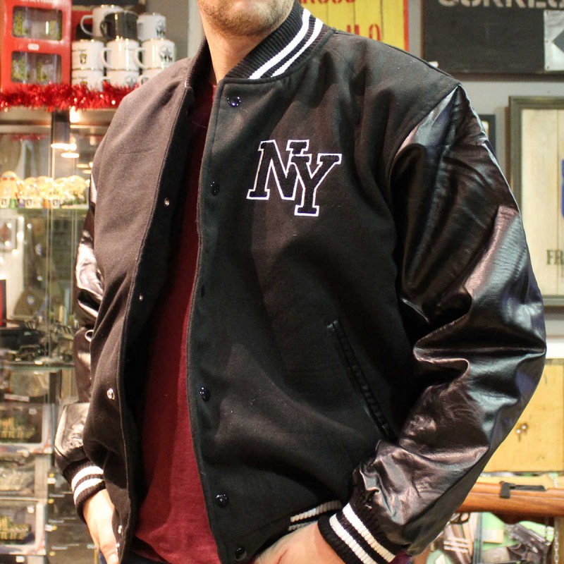 veste-teddy-538ztr-1.jpg Blouson Teddy Noir – Image 1