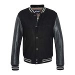 Blouson Teddy homme Ref 58398 Noir/Noir L