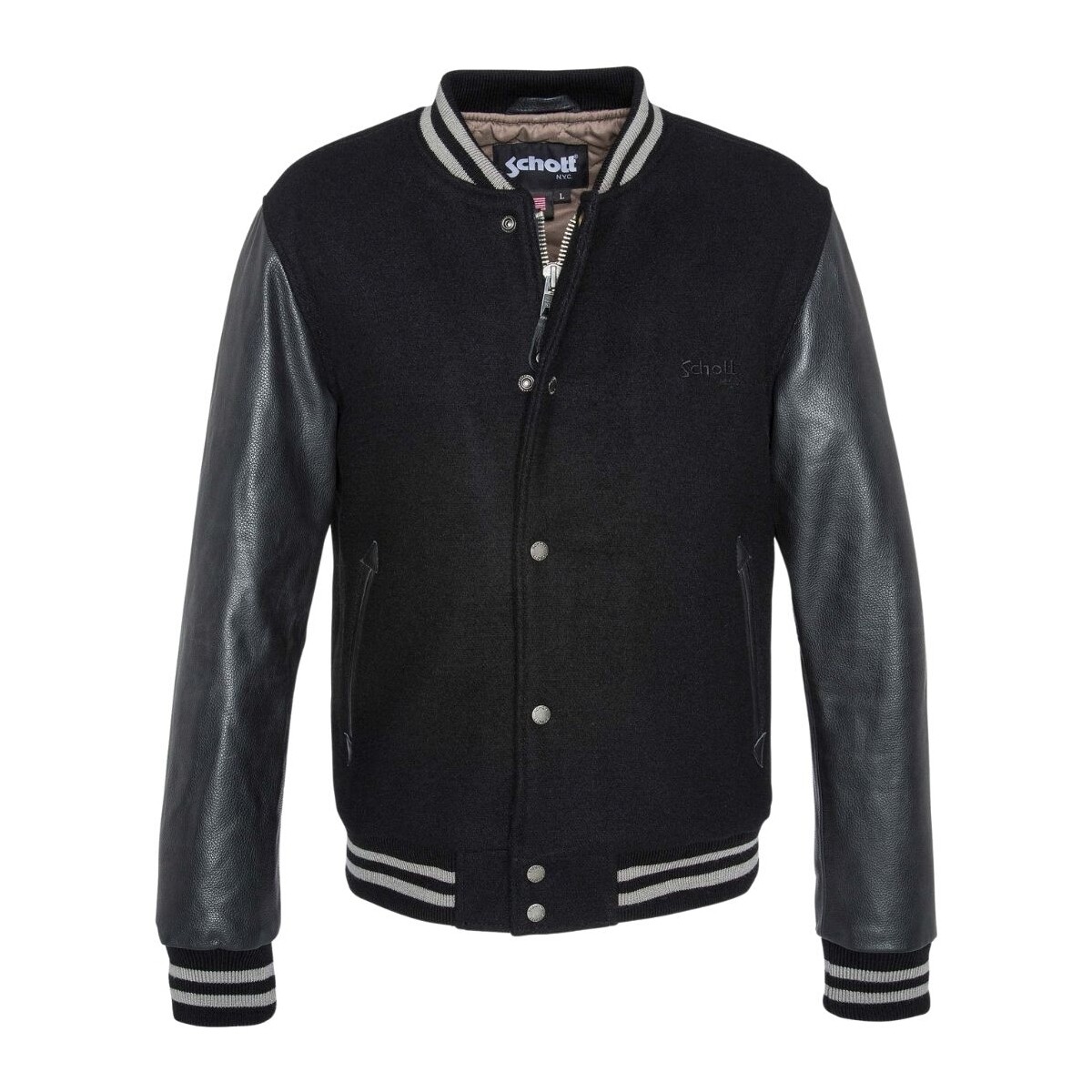 veste-teddy-homme-159ivv-1.jpg Blouson Teddy homme Ref 58398 Noir/Noir L – Image 1