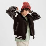Blouson teddy multimatière à capuche amovible homme noir | GEMO