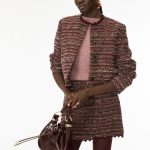 Veste en tweed, bordeaux | iBlues