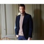 Blazer homme velours côtelé lavé Marine Blazer Léontilde | Bexley