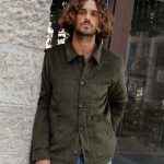 Veste en velours côtelé bio