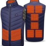 Veste Chauffante Homme Femme, Gilet Chauffant Electrique USB, Doudoune Chauffante Hiver Impermeable Lavable, Vetement Chauffant 3 Niveaux de Réglages Chauffage pour Moto Pêche Chasse Camping (XS) : Amazon.fr: Mode